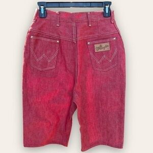 80’s DEADSTOCK Wrangler Red Jean Shorts High Waisted